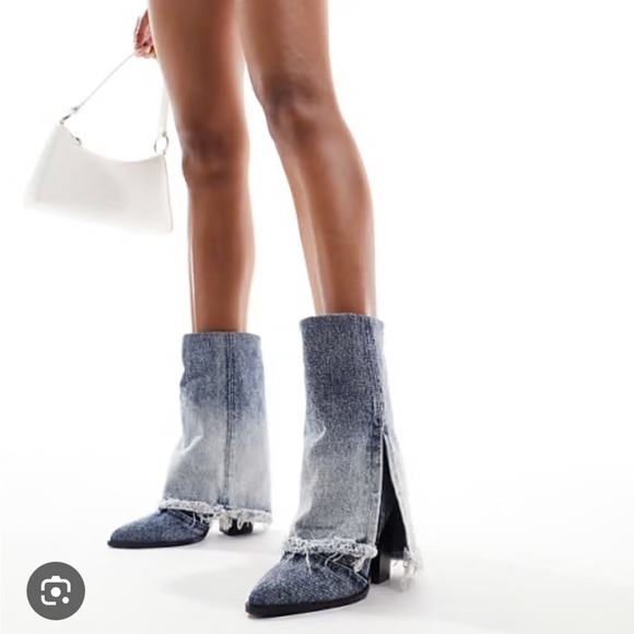 Steve Madden denim boots - Picture 4 of 8